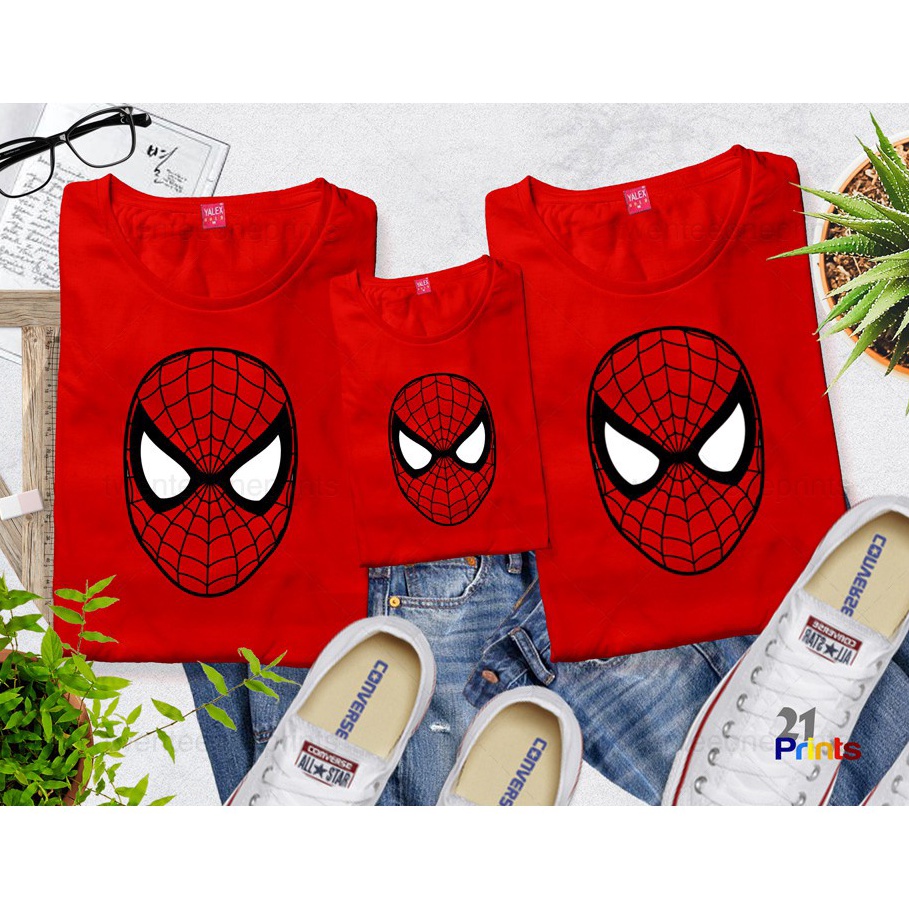 MYSTIQUEBAJU KAOS FAMILY SPIDERMAN TSHIRT LUCU DAN AESTHETIC