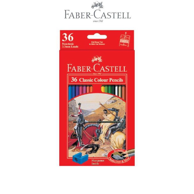 

KODE N58K Faber castell 36 classic colour pencils Pensil kayu panjang 36 warna