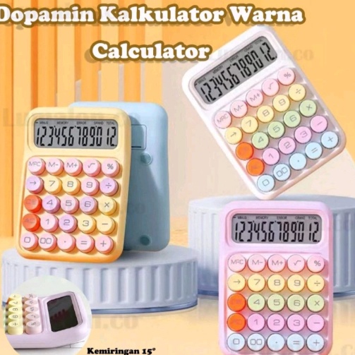 

Best Korea Dopamin Kalkulator Warna 12digis Display Besar Keyboard Dot Mekanik Tombol Besar Alat Tulis