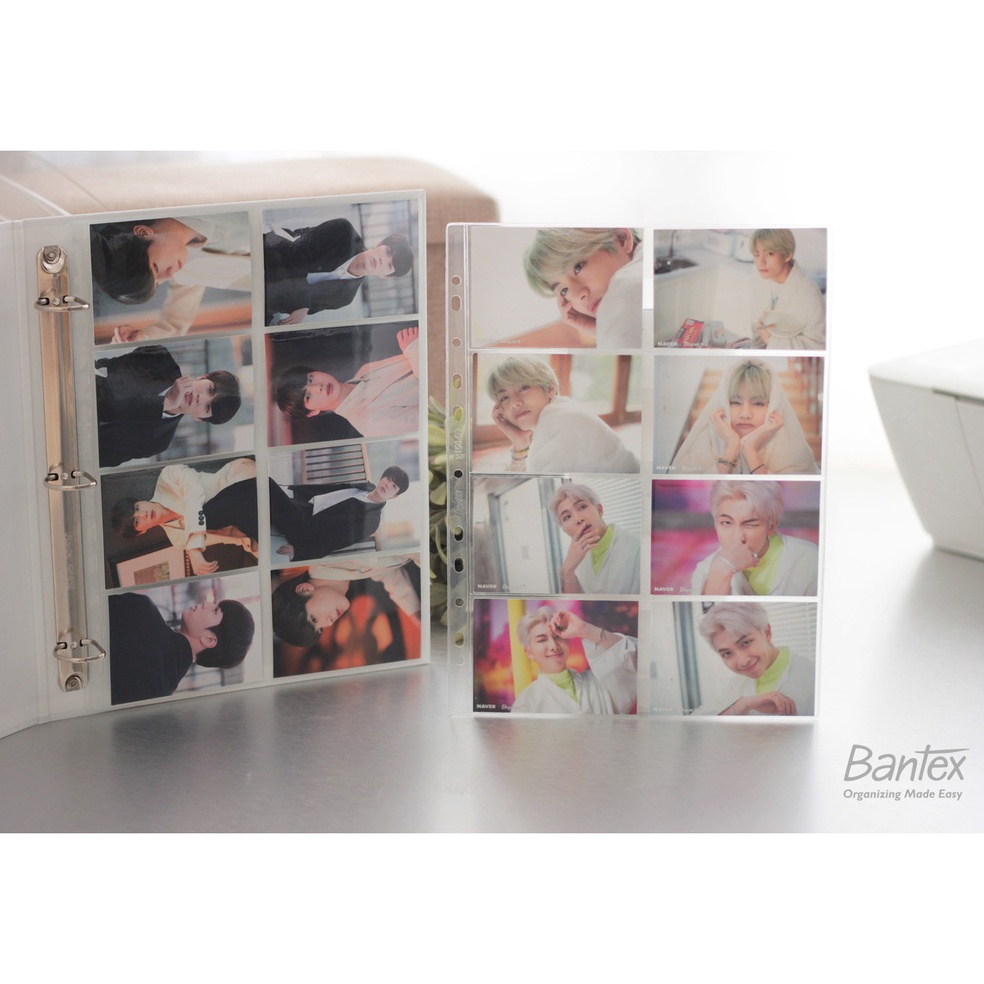 

KODE U4L Bantex Collector Sleeve A4 Photocard 8P Clear 2154 8