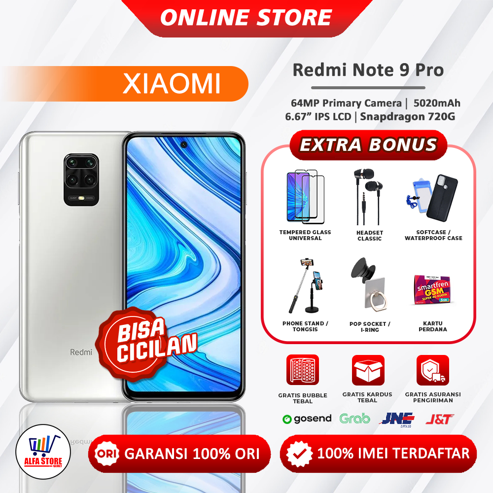 [flashsale]xiaomi redmi note 9 pro ram 8/128gb note9pro garansi resmi