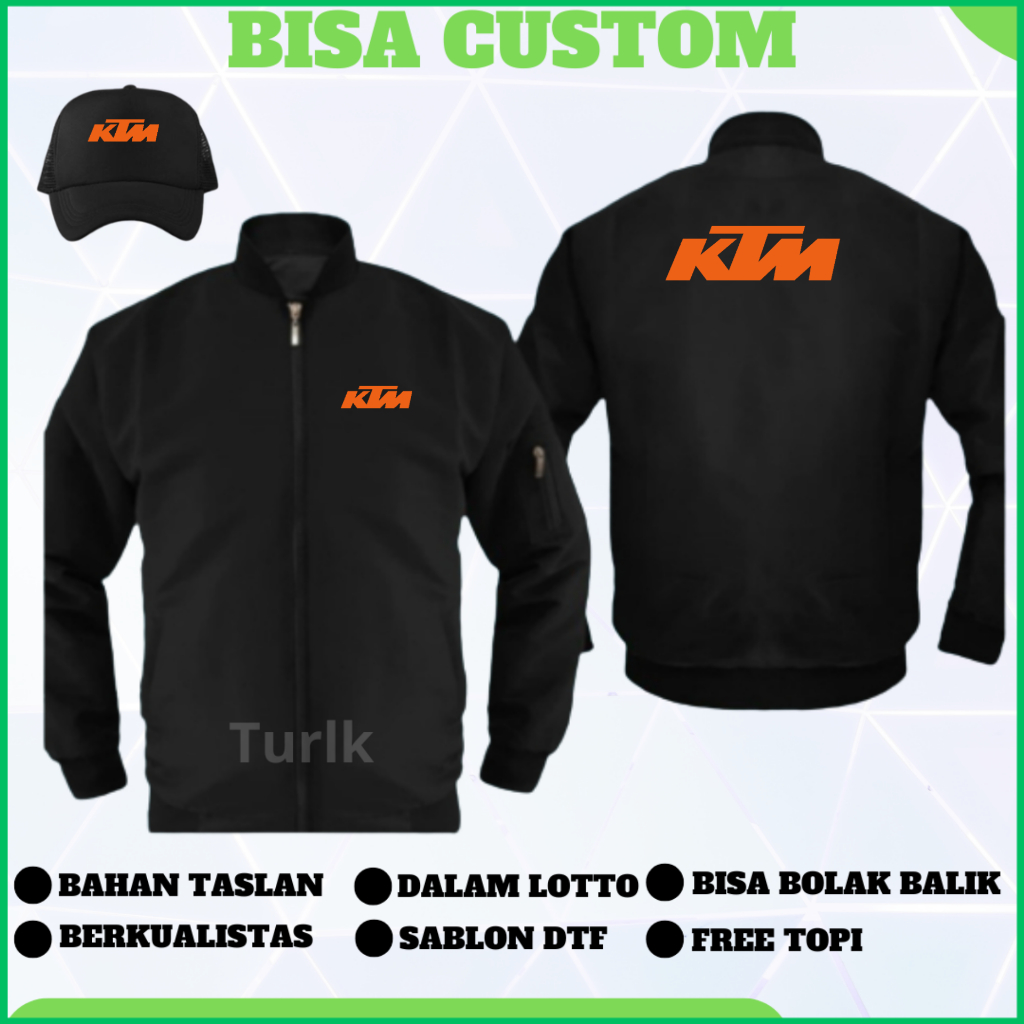Jaket KTM Jaket Motor KTM Bomber Custom