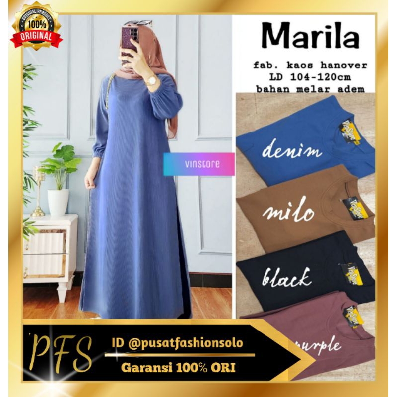 MARILA TUNIK Original Product By VINSTORE✔ | Tunik Kaos Hanover LD 104-120 | ORI Product BERLABEL✔