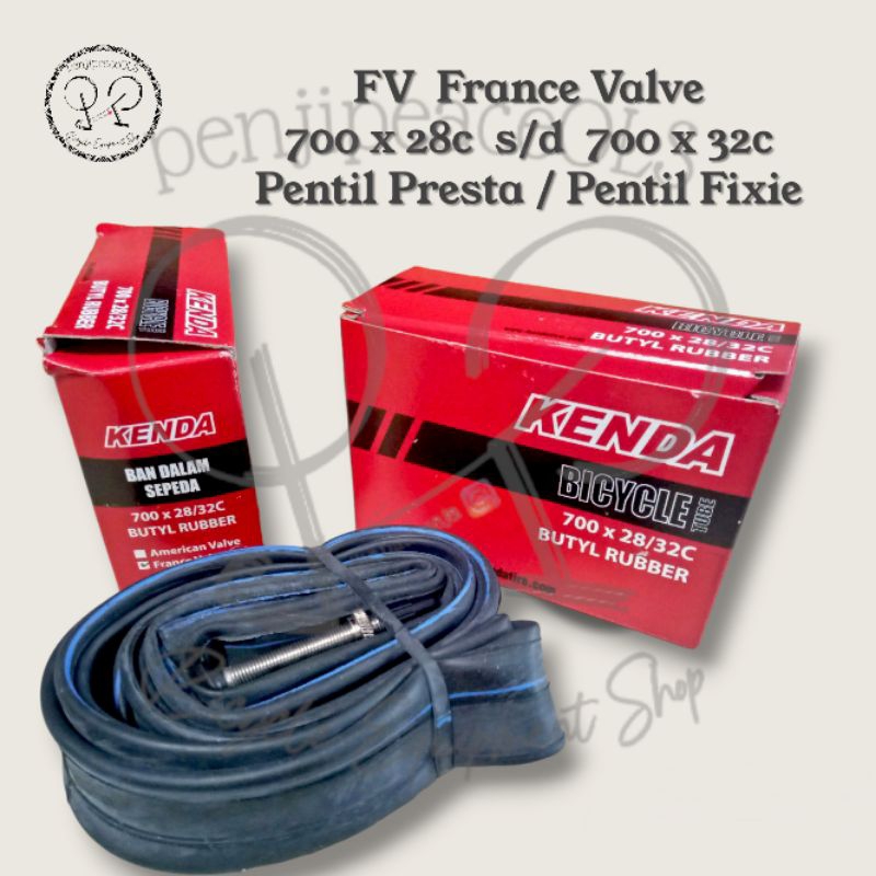 ban dalam kenda 700 x 28 32c pentil presta ban dalam sepeda pentil panjang ban dalam 700c x 28c 32c