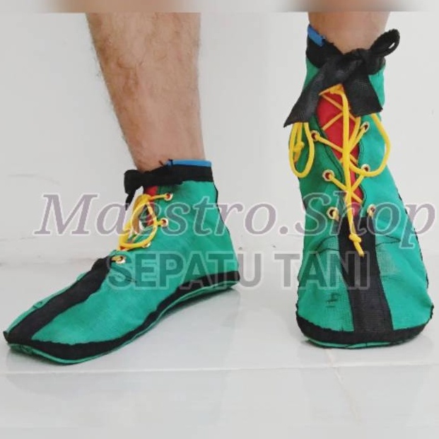 CODEBARANG26DMS SEPATU BOOT SAWAH Anti Keong dan Benda Tajam 5 Ply 5 Lapis Sol Bawah  Sol Kain dalam