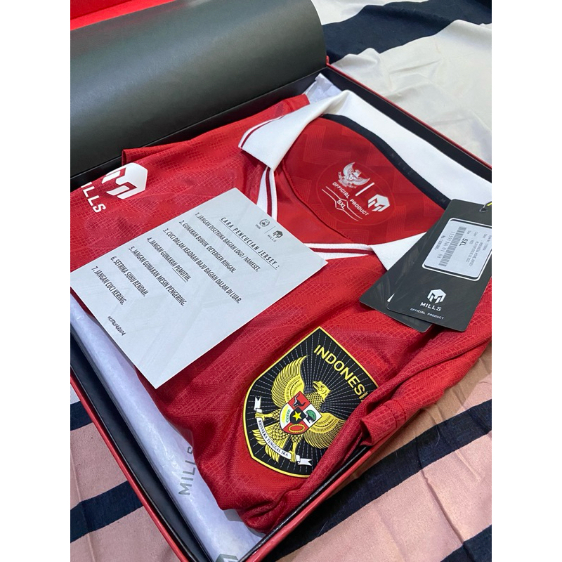 Jersey Timnas Indonesia Mills Original Long Sleeve