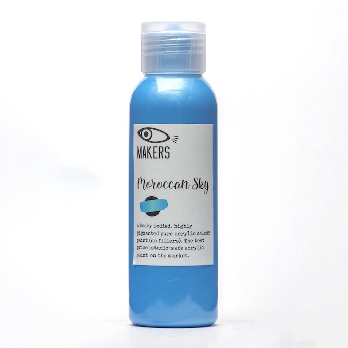 

Moroccan Sky Metallic Acrylic Paint 1ml by MAKERS