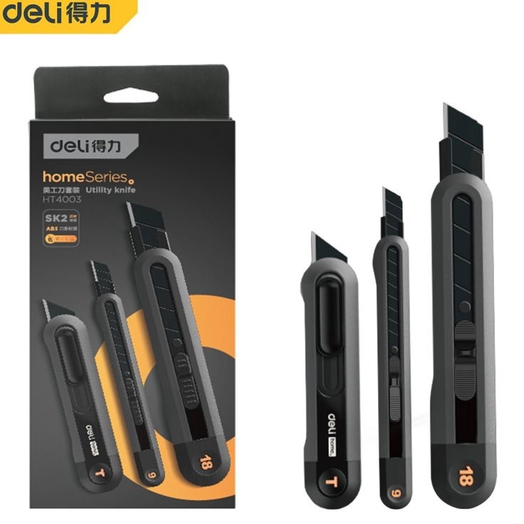 

Deli cutter black blade HOME EDITION 1 set 3pcs