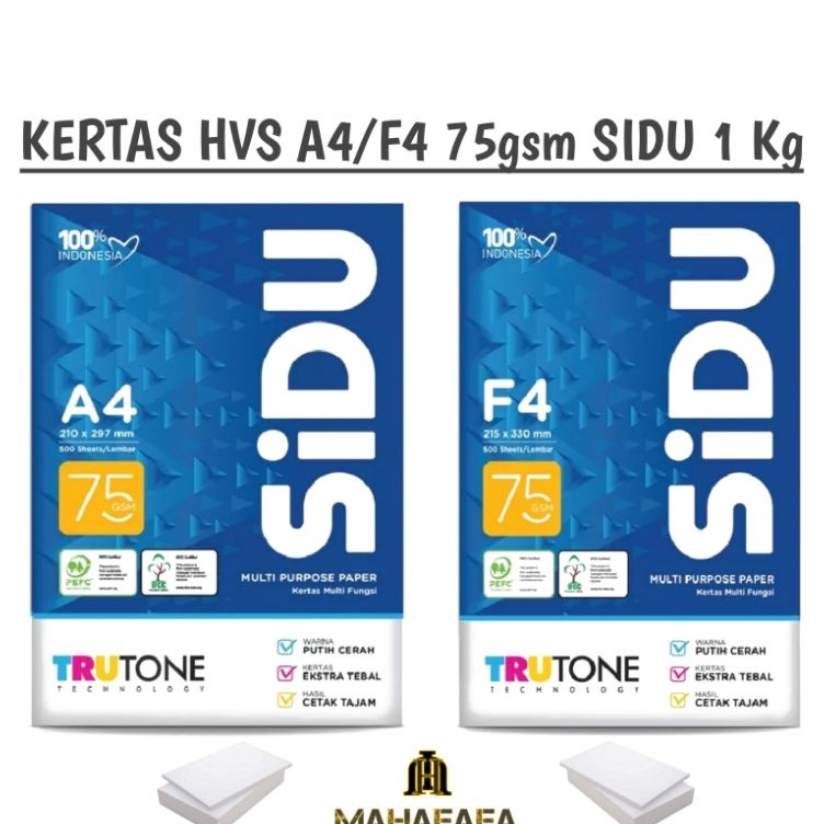 

Ready KES A4F4 75GSM 1 KG SIDU Sinar Dunia