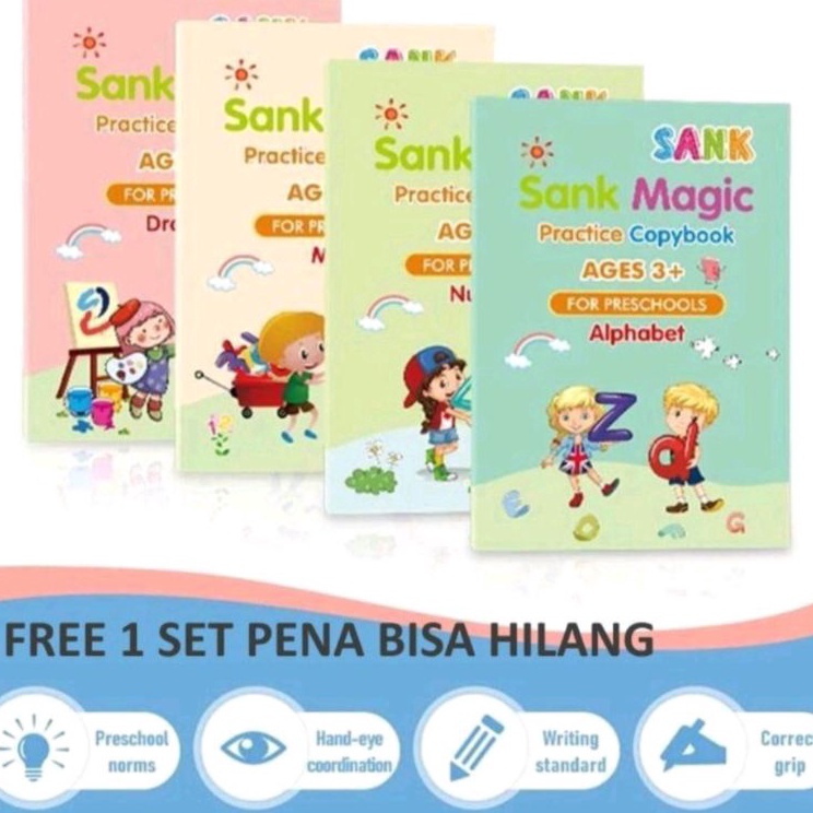 

Terkini SANK MAGIC BOOK BUKU LATIHAN MENULIS ANAK 1 SET ISI 4 BUKU