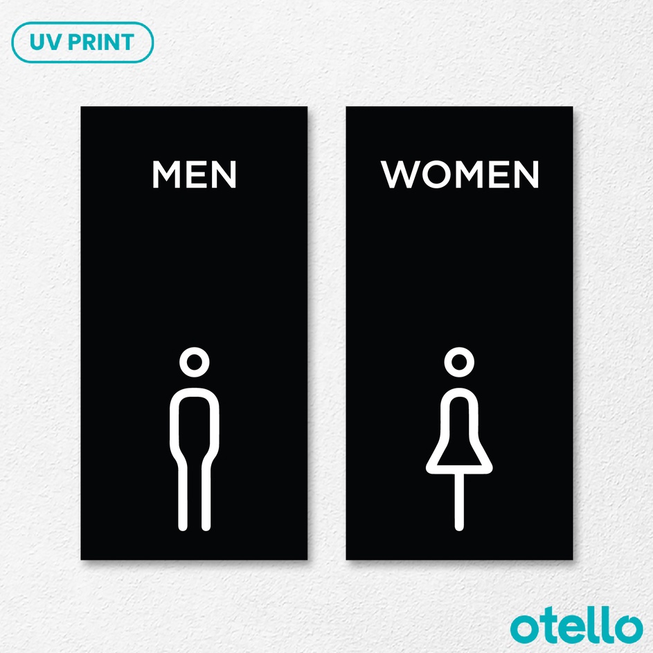 

Kirim Sekarang Toilet Sign Akrilik Acrylic Sign Restroom Men Women Pria Wanita WC Umum Modern Sign Board Aklirik Minimalist