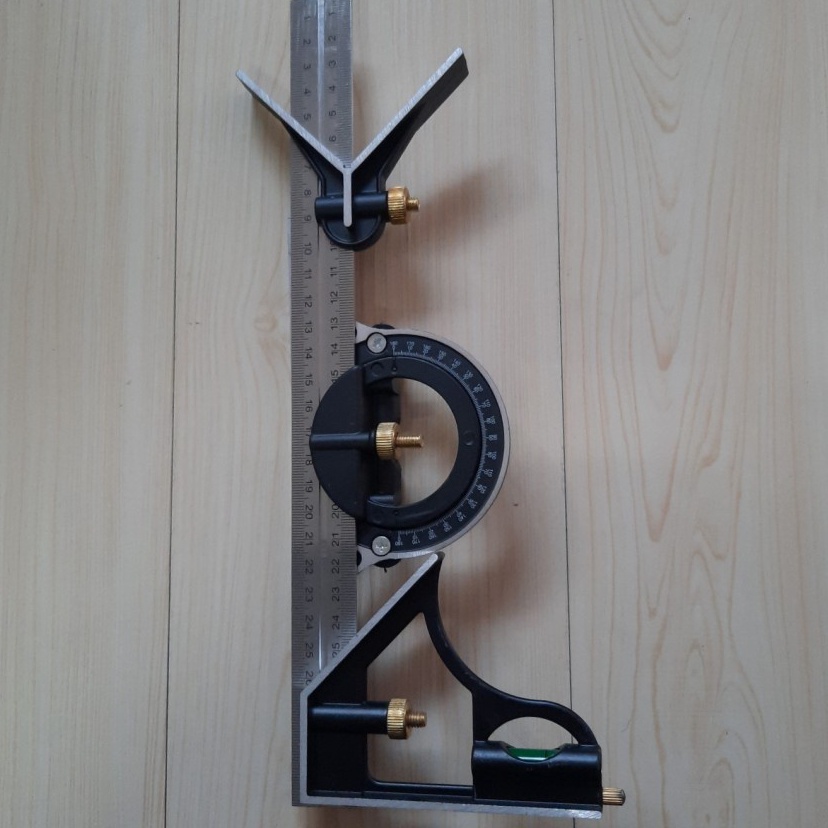 

Penggaris siku waterpass l kombinasi combination square ruler woodworking