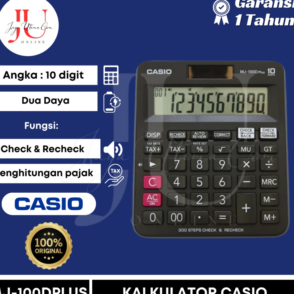 

Revolutionary Kalkulator Casio MJ 1D Plus CHECK CORRECT
