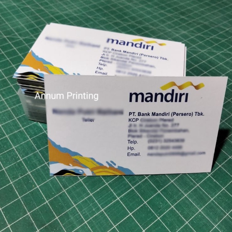 

Kartu Nama Bank Mandiri