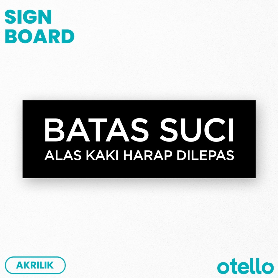 

Promo Batas Suci Alas Kaki Harap Dilepas Sign Board Akrilik Print Papan Nama Ruangan Petunjuk Ruang Rambu Sticker Label Dinding