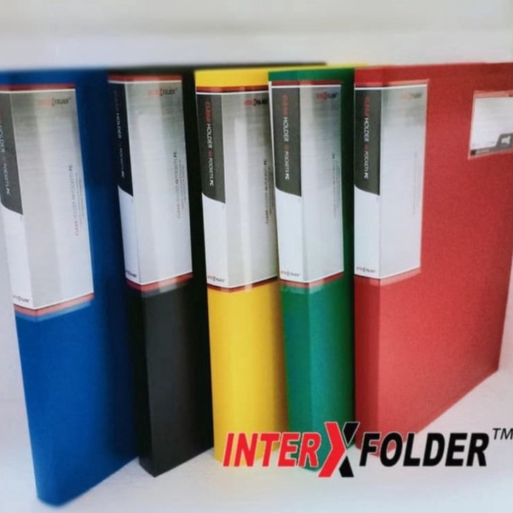 

Best Produk Inter X clear holder Folio 1 pocket lembar display album cover book tebal hitam