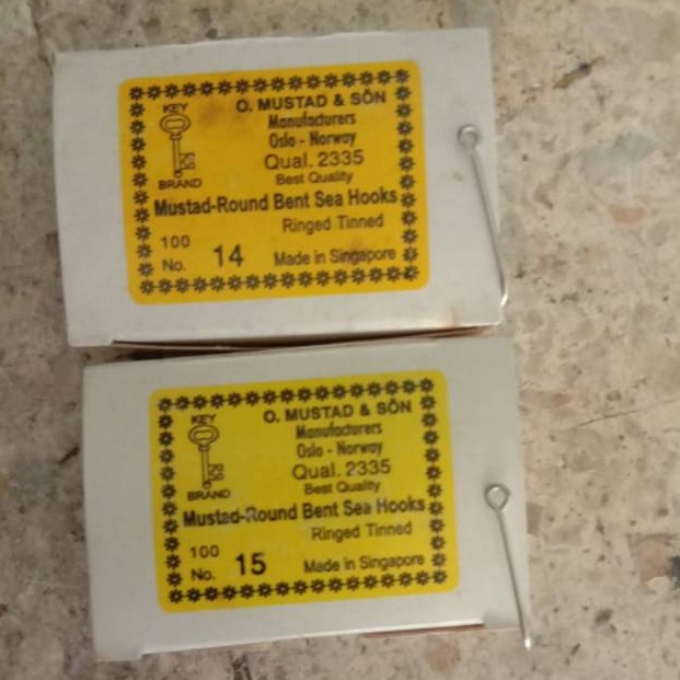 Banyak Dipakai Kail pancing mustad 1415161718192 mata pancing kail ikan pancingan ikanMUSTAD 2335 CA