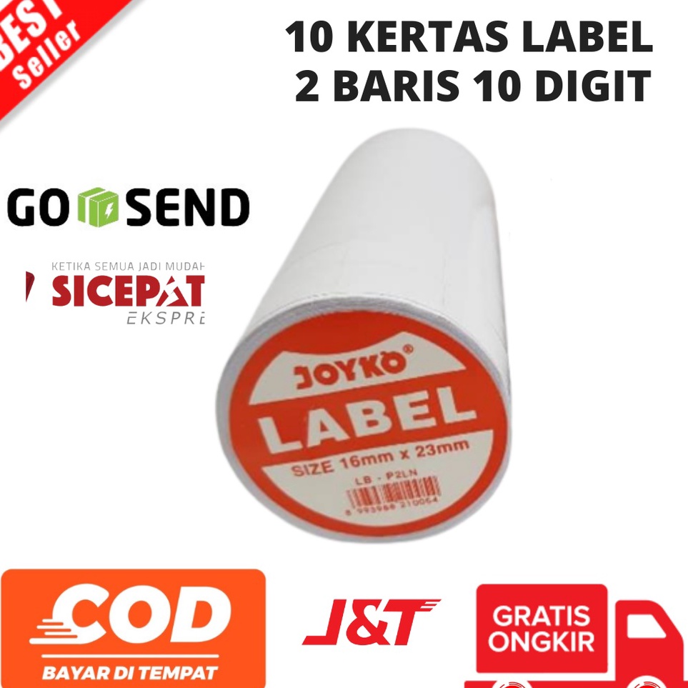 

Diskon Promo BAYAR DITEMPAT Kes Label Harga 2 Baris Kes Label Harga Ukuran 16 x 23 mm 2 Baris Line LBP2LN1 rol