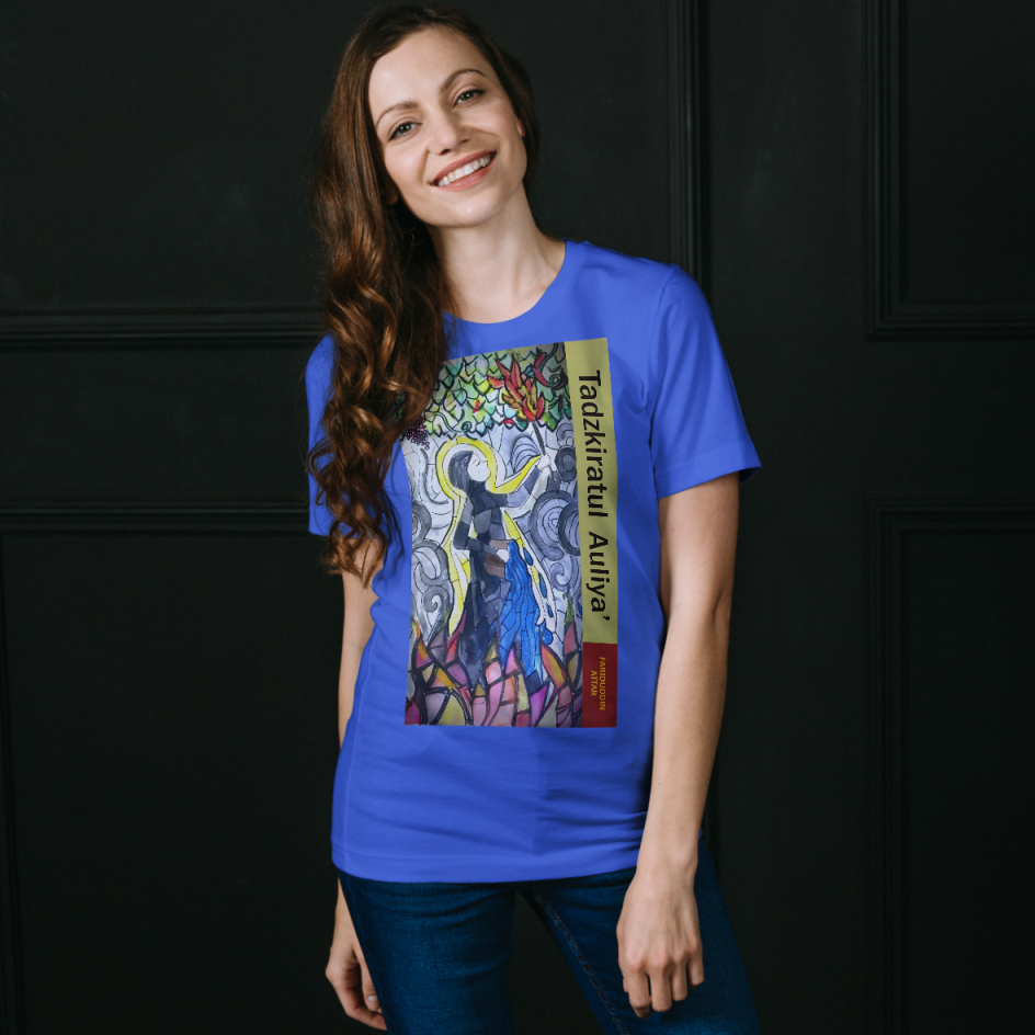 Kaos Buku Fariduddin Attar Tadzkiratul Auliya - Kaos Pria Wanita Distro Premium Katun Combed 24s