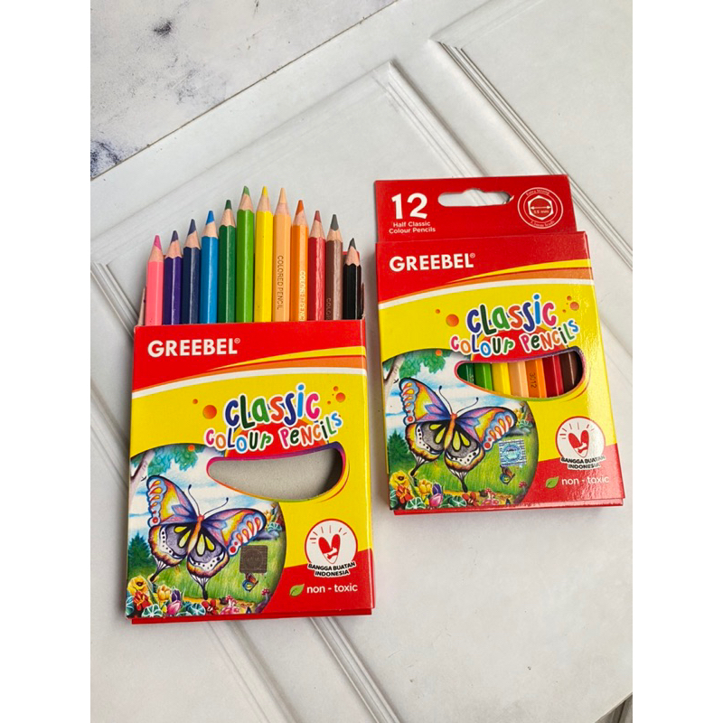 

Greebel Pensil Warna pendek - 12 warna /Pensil Greebel