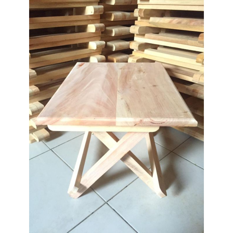 Meja belajar lipat meja ngaji lipat meja multifungsi lipat kayu meja laptop lipat meja rekal kayu