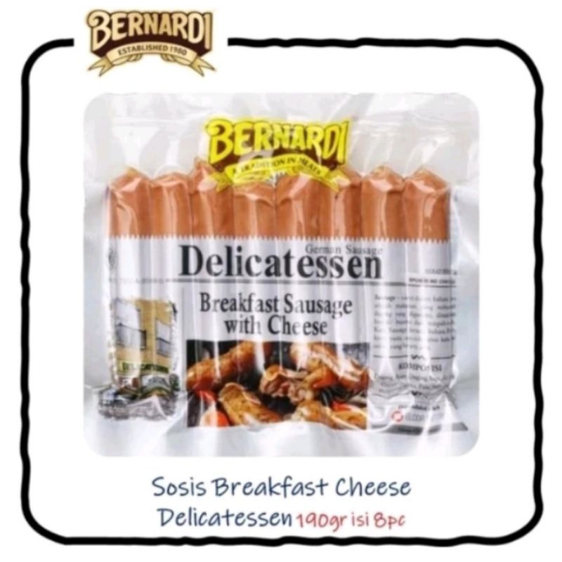 

Bernardi Delicatessen Sosis Breakfast Cheese 199gr