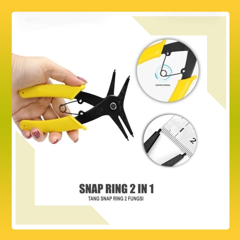 Tang Snap Ring 2 in 1 Pliers Buka Tutup Snap Ring