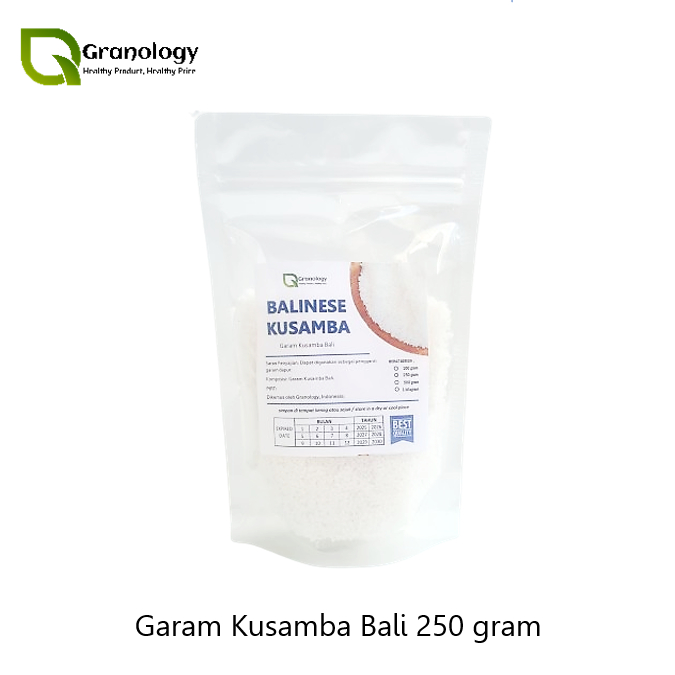 

Garam Kusamba Organic / Organic Kusamba Salt (250 gram) by Granology