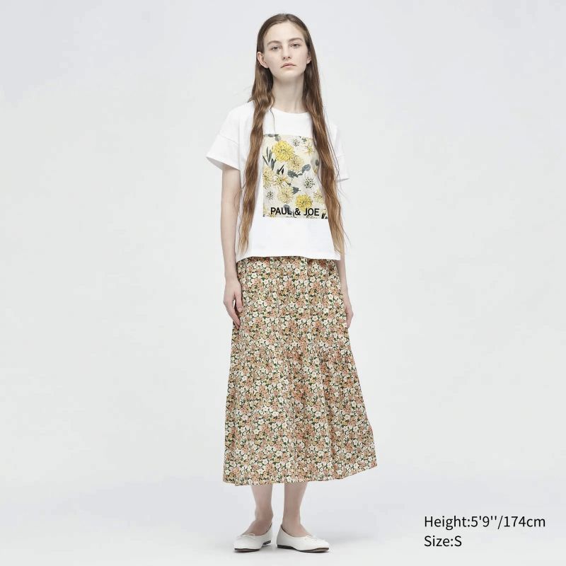 UNIQLO PAUL & JOE FLORAL SKIRT