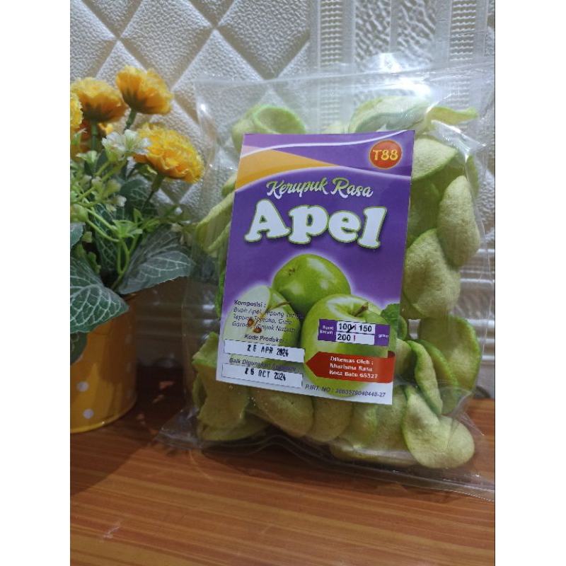 

kerupuk rasa buah apel