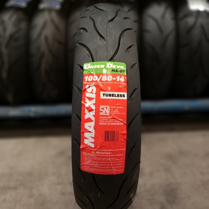 Ban Maxxis 90/80-14 Green Devil MA-G1 BONUS PENTIL Motor Tubeless matic mio j m3 xeon soul gt fino x