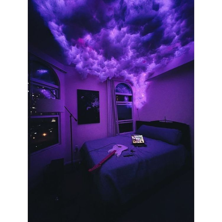 Mang_Usman Lampu Awan Petir Aesthtetic Fullsetled Awan Dekorasi Kamar Gaming / Set Up Kamar Gaming