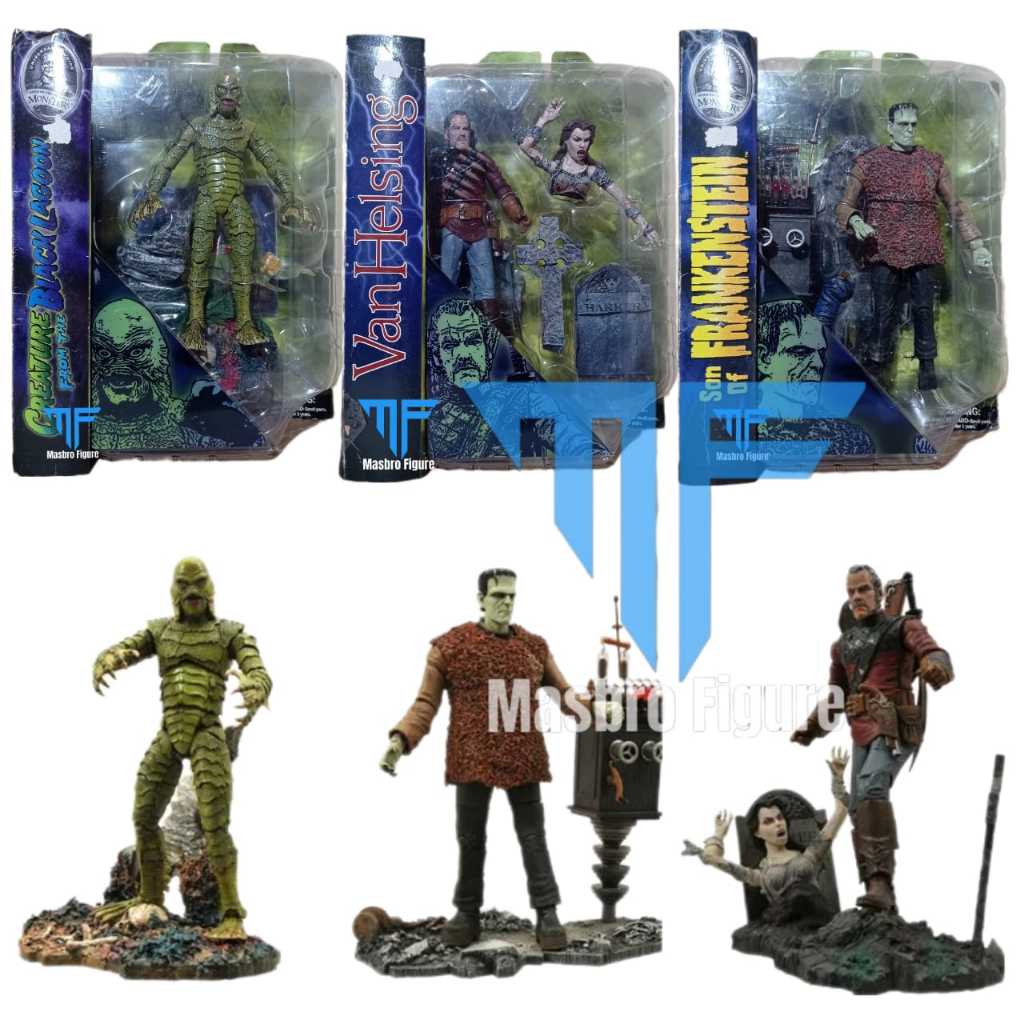 Action FIgure DIAMOND SELECT TOYS Universal Studios Monsters Frankenstein Van Helsing Black Lagoon