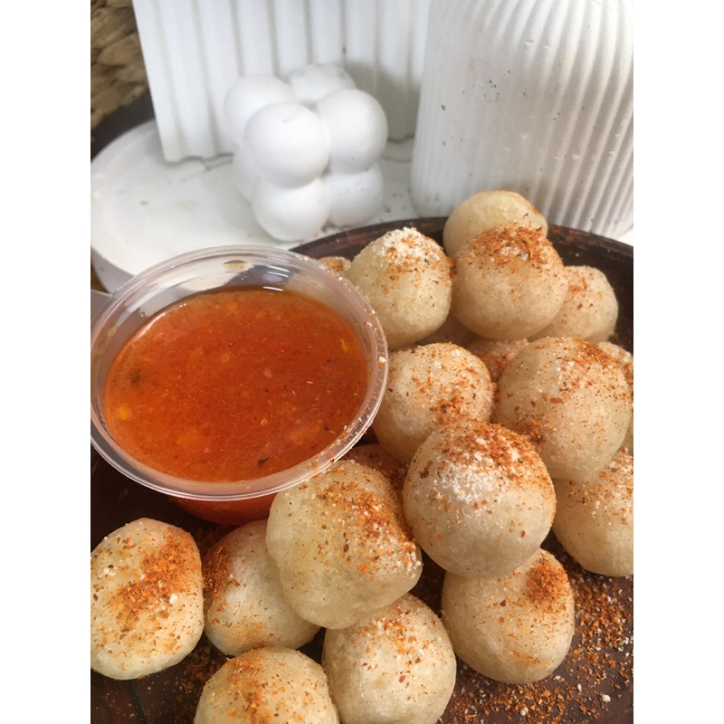 

Cimol isi keju frozen dengan saos 20 pcs