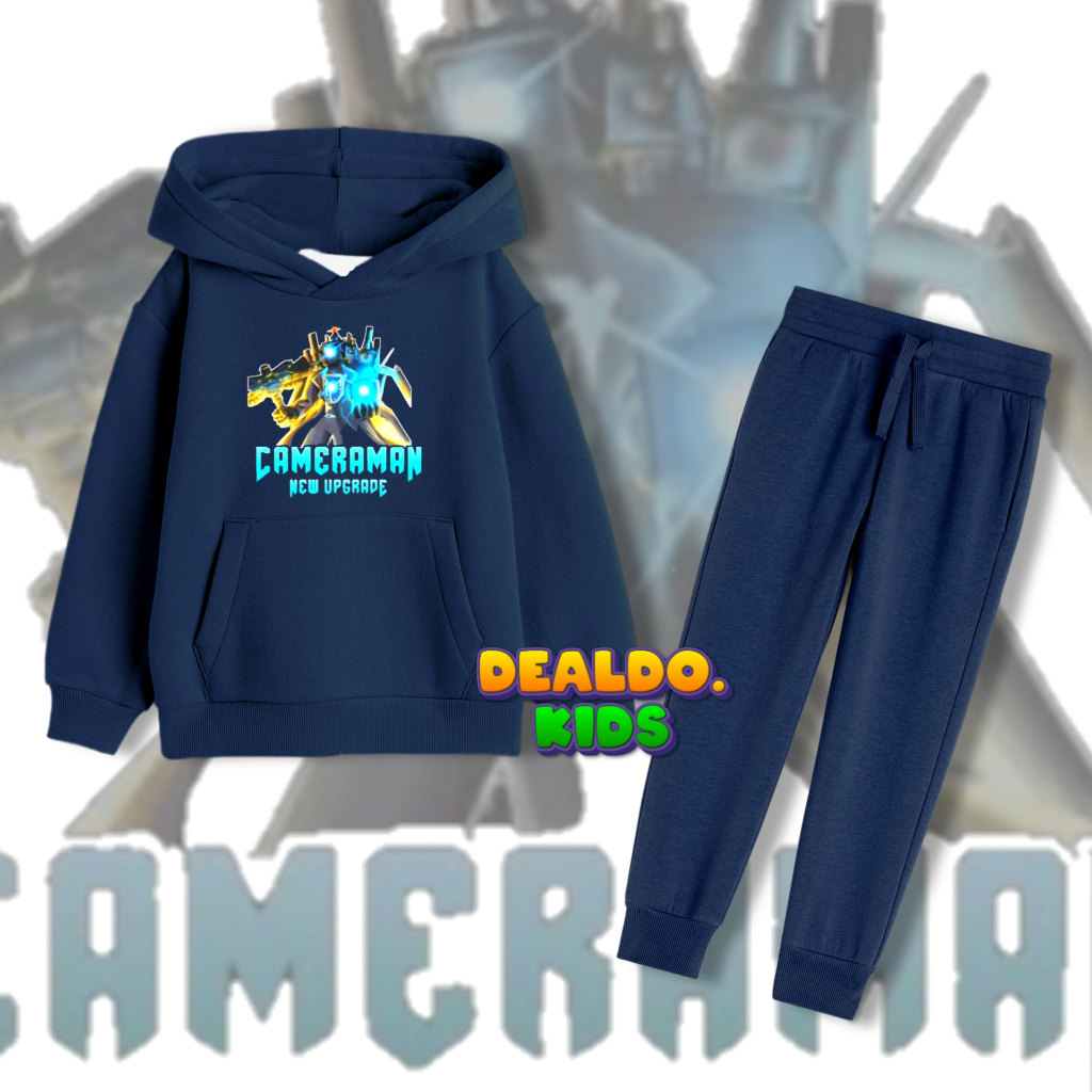 Stelan Hoodie jogger anak CAMERAMAN UPGRADE / Stelan Hoodie Jogger anak