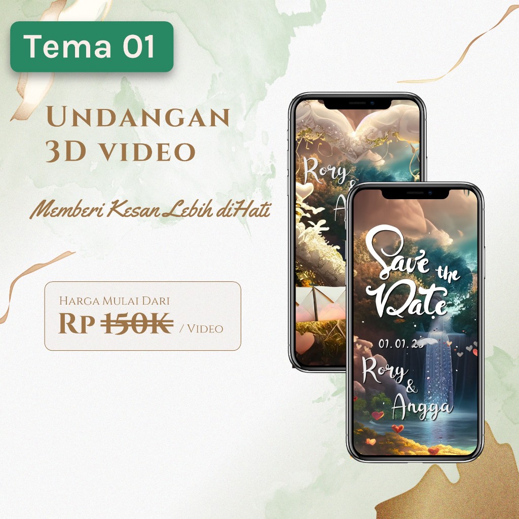 Undangan 3D Video Pernikahan