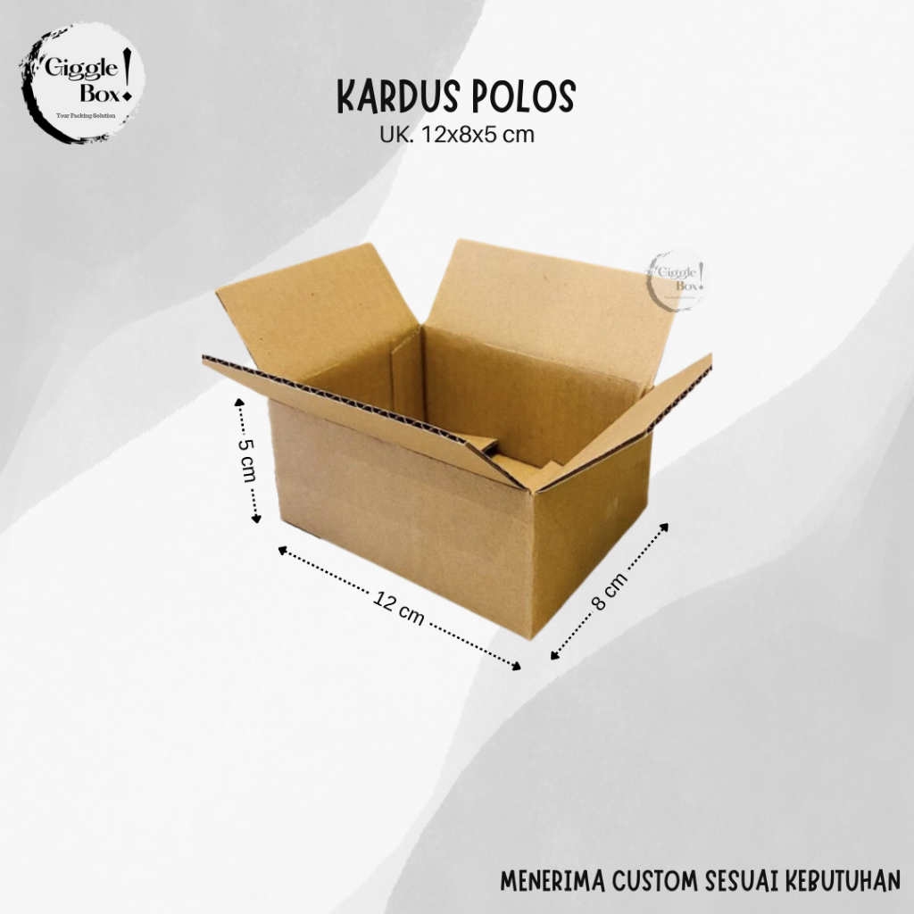 

KARDUS BOX POLOS BARU UKURAN 12x8x5 CM