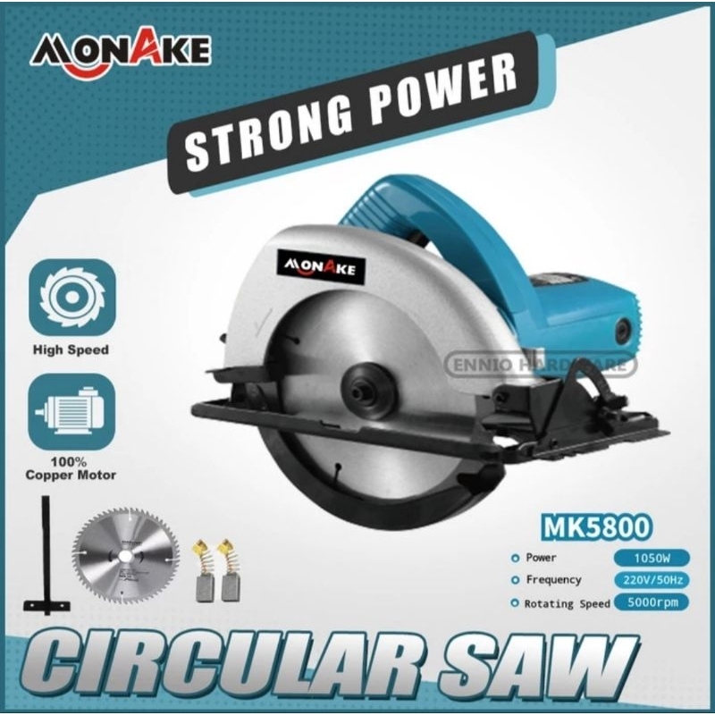 MESIN CIRCULAR SAW / MESIN GERGAJI / MESIN POTONG KAYU MONAKE MK5800