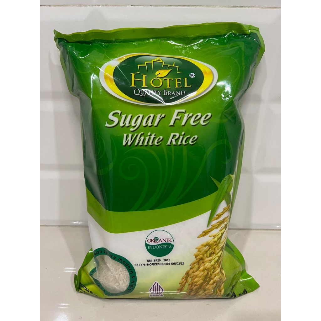 Beras Hotel Sugar Free / Beras Bebas Gula / Beras Diabetes / Beras Organik 2 kg