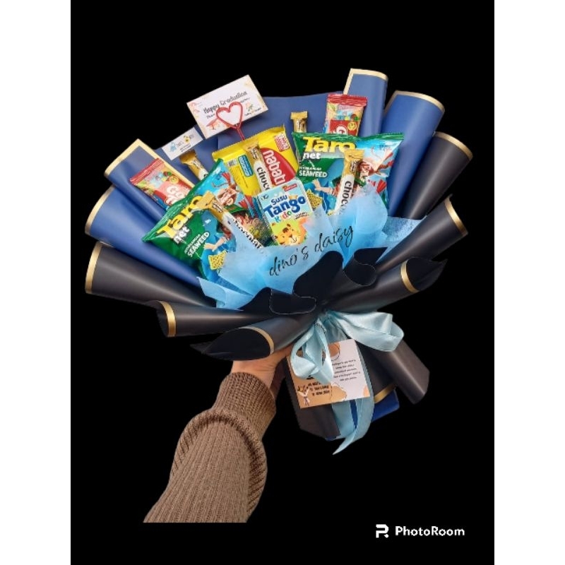 

buket Snack low budget sudah termasuk snack