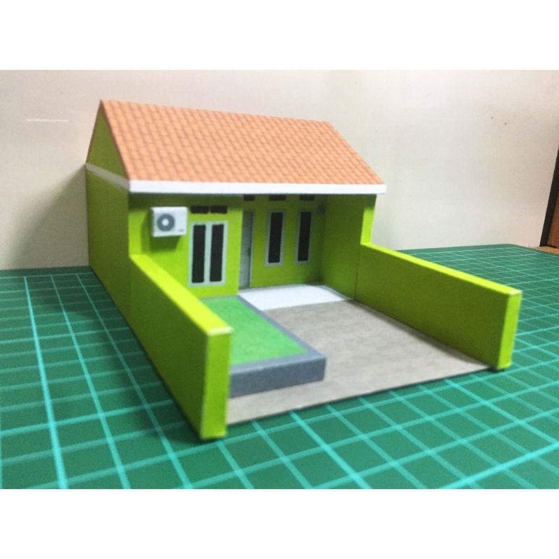 DIY Papercraft Diorama Rumah Hijau