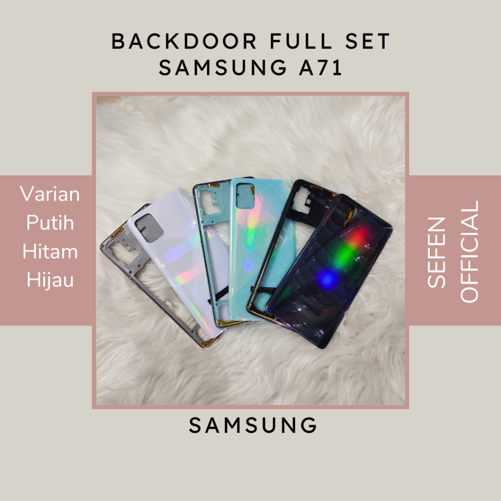 HOUSING BACK CASING FULLSET BACKDOOR + BEZZEL / HOUSING SAMSUNG A71 / A715