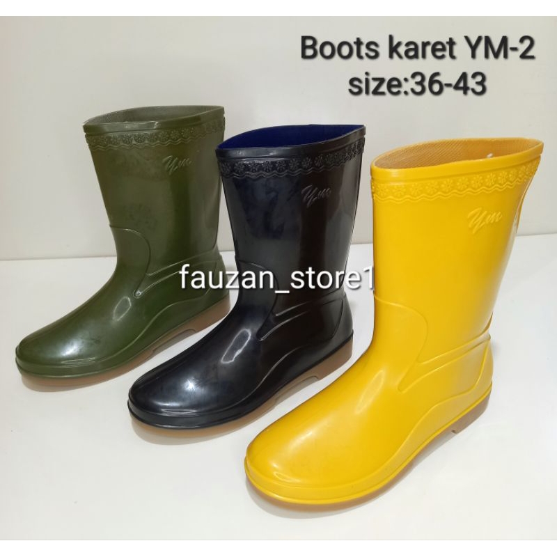 Sepatu Boots Karet Pendek Anti Air Yumeida YM-2