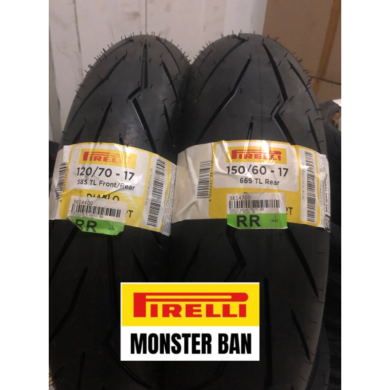 paket pirelli diablo rosso sport uk 120/70-17front & 150/70-17rear