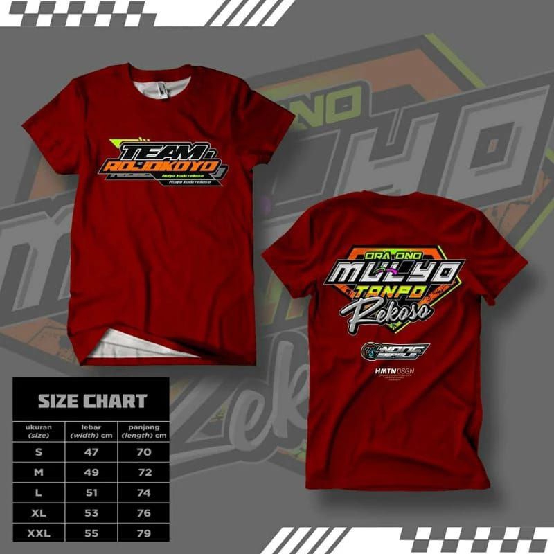 Kaos Team Rojokoyo / Baju T-shirt Team Rojokoyo ~ Free sticker