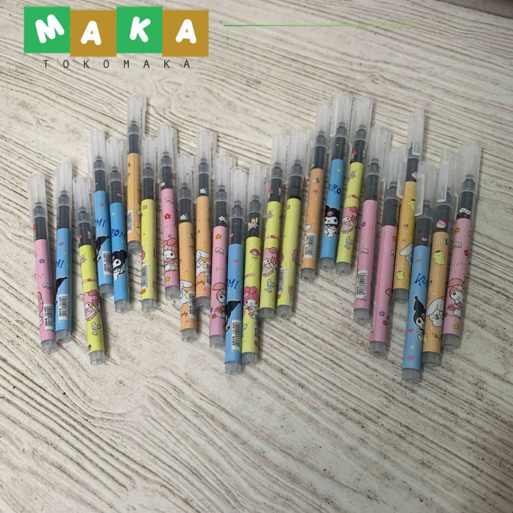 

PULPEN GEL KARAKTER GLOW MARBLE SANRIO PGK-1280 pen gel sanrio pena tinta cair marble sanrio bolpen tinta sanrio perlengkapan alat tulis kantor sekolah