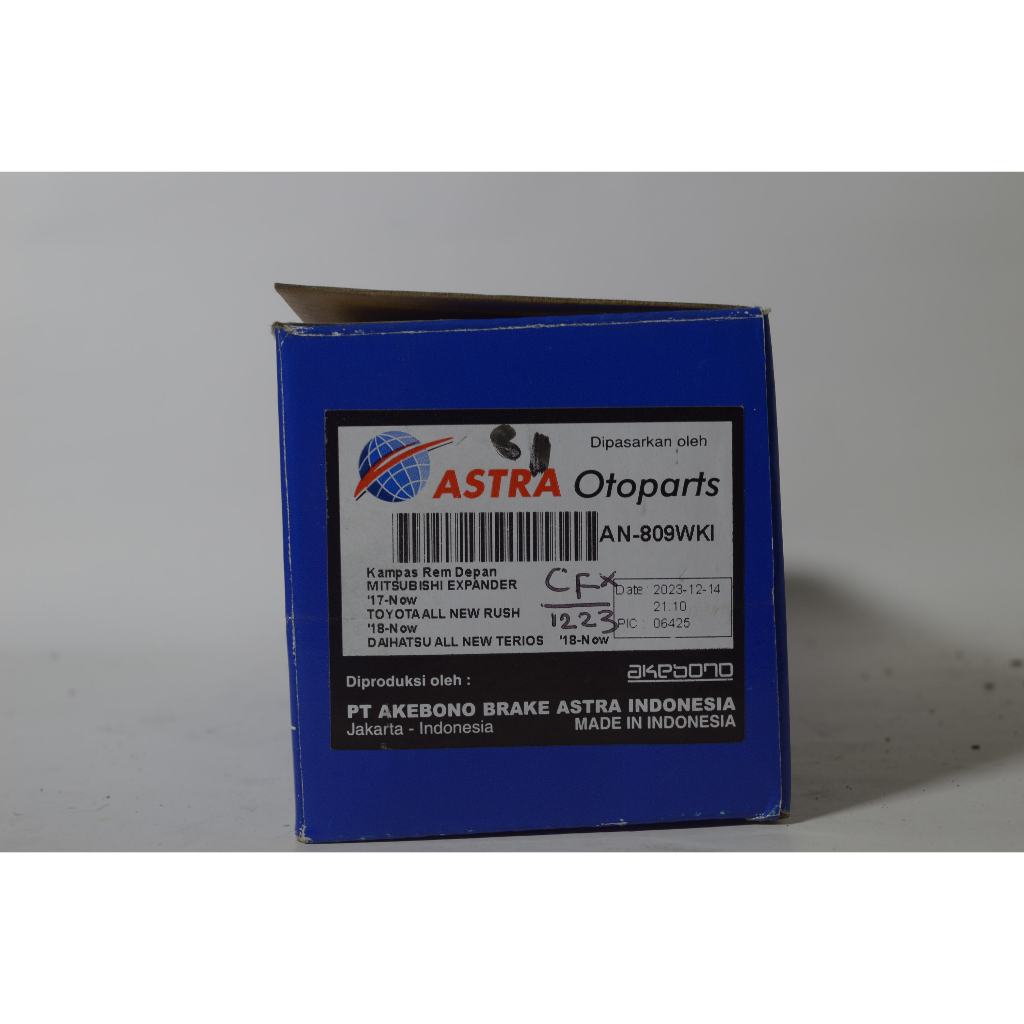 Brake pad Mitsubishi Xpander AN 809 Akebono