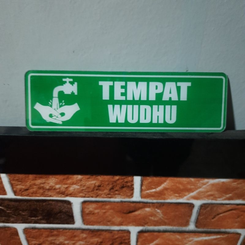 

Akrikik Tanda Tempat Wudhu