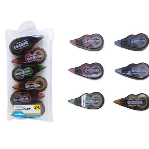 

Ready CORRECTION TAPE 1 set isi 6 TIPEX KERTAS MURAH 24 METER TIP EX TIPE X V7