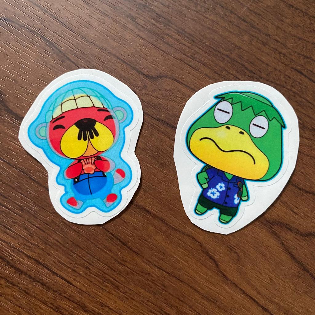 

[ACNH / Animal Crossing New Horizons Characters Homemade Stickers] Otter + Turtle Vinyl Stickers / Stiker Vinyl Anjing Laut + Kura-Kura (Pascal & Kapp'n)